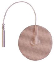 3B Scientific W63217 Round Comfort-Stim Elite Tan Tricot Electrodes, 2" Diameter