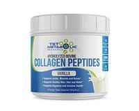 Multi Collagen Powder Premium Hydrolyzed Peptides with Organic Prebiotic Inulin (Vanilla) 16 oz/1 Pound. 20 Amino Acids (Workout Recovery, Lean Muscle, Connective Tissue/Fibrous Protein)