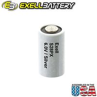 Exell Battery S28PX Replaces Varta 28PX, Renata 4LR44, Dantona DC-2