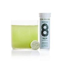 8Greens Skin + Marine Collagen for Beautiful Skin - Effervescent Super Greens Dietary Supplement - 8 Essential Healthy Real Greens in One (6 Tubes / 60 Tablets)