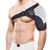 HIXGB Shoulder Brace Support Strap Adjustable Left Right Shoulder Care Bandage Protector Brace Joint Pain Injury Shoulder Support Strap Training Sports Equipment