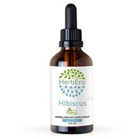 Hibiscus A120 Alcohol Herbal Extract Tincture, Organic Hibiscus (Hibiscus Sabdariffa) Dried Flower (4 fl oz)