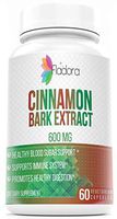 Fladora Cinnamon Extract 600mg Supplements - Supports Healthy Blood Sugar, Immune System, and Digestion - 60 Vegetarian Capsules