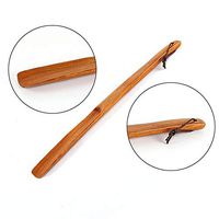 Studyset Wooden Shoe Horn Long Handle Shoe Lifter Professional Shoe Spoon Home Tools Lotus Straight Handle Shoe Pull 38cm