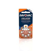 RAYOVAC Size 13 Hearing Aid Batteries, 8-Pack, L13ZA-8ZMB (5 packs 40 Batteries)