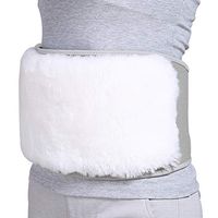 Lumbar Supports Belt Protection Warm Waist Home Protection Series 100% Safety Fabric (Color : Gray, Size : L)