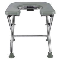 ZBYXZIGJ Toilet Chair Camping,Portable Lightweight Commode Shower Chair,Foldable Toilet Potty Chair,Bathroom Aid-Elderly Disabled Person