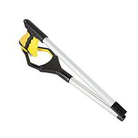 Grabber Tool, Amatted Foldable Reacher Grabber Pick Up Tool for Elderly Reaching Assist Extender Tool for Trash Claw Pick up Light Bulb Remover, iPad Pick Up, Garbage Garden Nabber (Yellow)