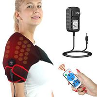 ELEKHEAL Jade Shoulder Heating Pad W/Remote Control, Auto Shut Off Far Infrared Heated Brace Wrap Support for Rotator Cuff Dislocation Joint Tendon Muscle Injury Arthritis Pain Relief