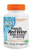 French Red Wine Grape Extract for Healthy Aging Vegan 60 MG (90 Vegetarian Capsules)