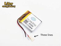 3 line 3.7V 500mAh 503035 Lithium Polymer Ion Rechargeable Battery Lithium Polymer Li-Po Battery for MP4 GPS MP3 Bluetooth Stereo DIY Gift