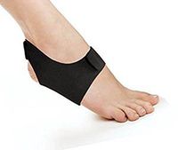 Plantar Fasciitis Foot Sleeve - Black Ankle Wrap to Reduce Foot Pain and Inflammation