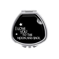 Luxcase I Love You to the Moon and Back Custom Sector Silver Pill Box Pocket Medicine Tablet Holder Pill Decorative Case Wallet