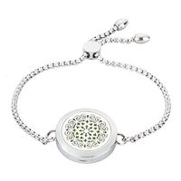 GelConnie Celtic Essential Oil Diffuser Bracelet Stainless Steel Bracelet Fragrance Locket Aromatherapy Jewelry for Women, Wife Gift BDFL358