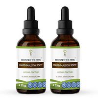 Marshmallow Alcohol Liquid Extract, Organic Marshmallow (Althaea Officinalis) Dried Root Tincture Supplement (2x4 FL OZ)