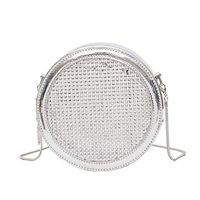 pollyhb Messenger Bag, Novel Sequin Round Crossbody Bags Women Multi-Purpose Small Single Shoulder Messenger Bags
