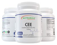 NutraBulk Creatine Ethyl Ester HCL (CEE) 750mg Capsules 1000 Count