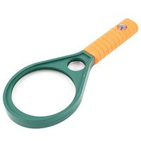uxcell Magnifying Plastic Frame Orange Handle Magnifier 70mm