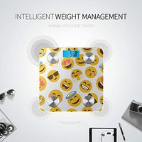 Bluetooth Scales for Body Weight Cartoon Childlike Cute Smiley Love Weight Scale Body Fat Composition Monitor Analyzer with Smartphone App for Body Management-396 Lbs