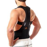 Dunamis Posture Corrector Brace: Lumbar Support Belt for Back Pain Relief|Breathable Adjustable UpperBack Support Brace for Men & Women|Back Posture Corrector forSpine Alignment &Right Body Posture-XL