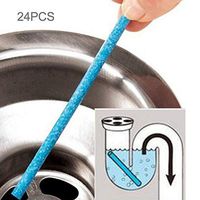 YSH Bathroom Accessories 24 PCS(2 Sets) Sewer Rod Drain Cleaner Kitchen Toilet Bathtub Sewage Decontamination to Deodorant Sewer Cleaning Tool, Random Color Delivery
