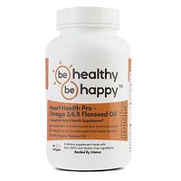 Be Healthy! Be Happy! Heart Health Pro - Omega 3, 6, 9 Flaxseed Oil A Superior Heart Health Supplement