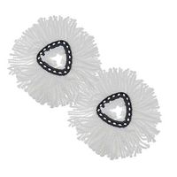 SING F LTD 2pcs 360?? Spin Magic Mop Head Refill Replacement Wring Mopping Heads Easy Cleaning