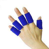 [10-Pack] Finger Sleeve, Rose Schleife Sport Outdoor Elastic Compression Thumb Brace Finger Sleeves Protector Basketball Finger Treatment Splint Guard Home Remedy