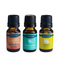 Airomé Energy Boost Gift Set, Set of Three 10 ml Therapeutic Grade Essential Oils | Citrus Boost, Eucalyptus, Lemon