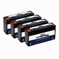 6V 1.2AH SLA Battery Replaces pc612 ub613 np1.2-6 ps-612-4PK