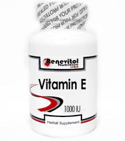Vitamin E (Non-Oily) 1000 IU 100 Capsules ~ Renevitol