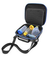 CASEMATIX Asthma Inhaler & Essential Carrying Case for Adult and Child - Protective Travel Bag for Handheld Asthma Nebulizer Machine, Asthma Mask, Asthma Spacer, Asthma Medicine & More - CASE ONLY