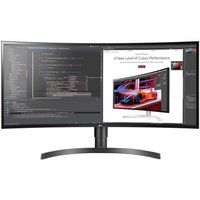 LG 34WL75C-B 34" Curved UltraWide QHD IPS HDR 10 3-Side Virtually Borderless LED Monitor with Built-in Speakers, 3440x1440