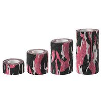 Andux Land Self-Adhesive Bandage 4 Rolls Cohesive Wrap Bandaging Tape ZZTXBD-04 (Pink Camouflage)