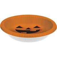 20oz Paper Bowl Halloween Pumpkin CASE (96 Bowls)
