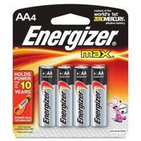 The Excellent Quality 4 Pk, AA Energizer Max Battery
