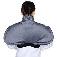 LANGYINH Electric Heating Pad for Shoulder Neck and Upper Back Pain Relief with Auto Shut Off,3 Temperature Settings,Gray