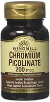 Chromium Picolinate 200 mcg Tablets by Windmill - 60 ea