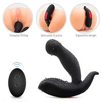 rrrgg Self Pleasure Toys,Perfect Tool Wireless Control Multi Modes Prostatě Massaging for Men & USB Charging Anall for Beginners & Amal Beads for Sèx Black