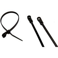 Morris 20334 UV Mounting Nylon Cable Tie with 40-Pound Tensile Strength, 6-Inch Length, Black, 100-Pack