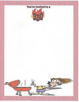 You're Invited To A BBQ Stationery Printer Paper 26 Sheets