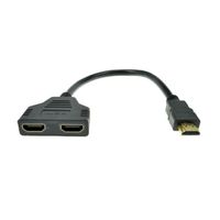  Orcbee  _1080P HDMI Port Male to 2 Female 1 in 2 Out Splitter Cable Adapter Converter Black