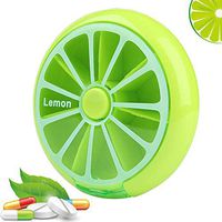 Morepack Small Cute Weekly Pill Organizer 7 Day Pill Case Box Medicine Organizer (Green)