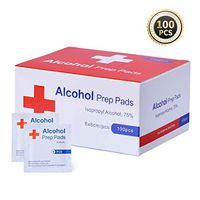 MQLFUN 100Pcs Lens Cleaning Wipes, Individually Wrapped 75% Disposable Prep Pads Swabs, Cotton Pads for Smartphone, Glasses Camera Lens (1 Box)