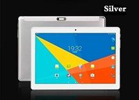 OUYAWEI 10.1 Inch 2.5D Curved Screen Android 8.0 Arge 2560 x 1600 IPS Screen Tablet PC Silver UK Plug