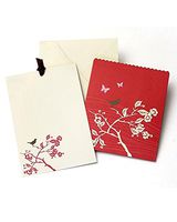 Red Bird Pocket Note Card Set