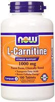 NOW Foods L- Carnitine Tartrate 1000mg, 100 Tablets by Now Foods