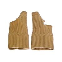 LiangGui Wrist Compression Sleeve Athletic Fitness Protective Sleeve Beige One Size 1 Pair