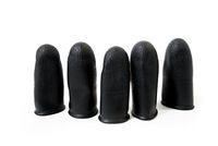 Black Static Dissipative Finger Cots, 14 Mil Thick, Medium, (Pack of 100)