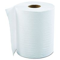 GEN 8X800HWTWH Hardwound Roll Towels, 1-Ply, White, 8" x 800 ft (Case of 6)